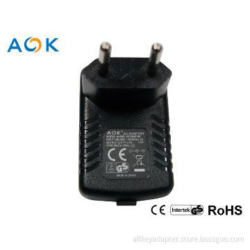Manufacturer AC DC Power Adapter 12V  0.5A 500mAh with CE GS CB SAA